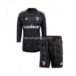 Camisola CA River Plate Guarda-redes Criança Equipamento Primeiro 2023 Manga Comprida